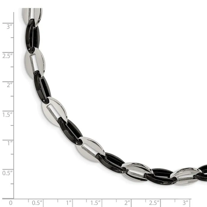 Bracelets Chisel Stainless Steel Black IP plated Fancy 75in Bracelet Bracelets Chisel Stainless Steel Black IP plated Fancy 75in Bracelet