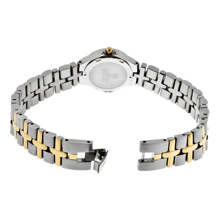 Bracelets Invicta Invicta 0133 Womens Wildflower Crystal Accented Bezel White Dial Two Tone Bracelet Watch