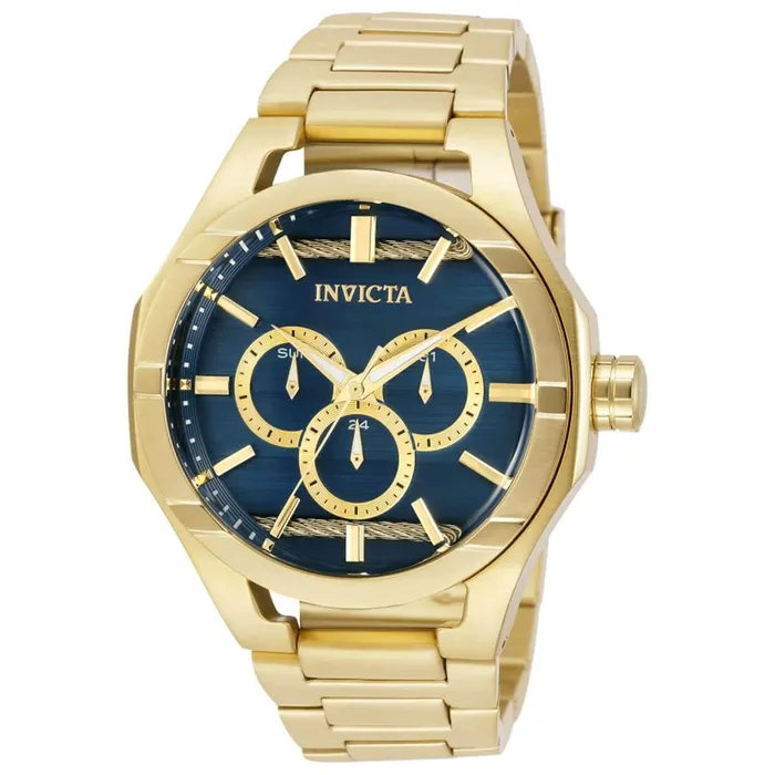 Bracelets Invicta Invicta Mens Quartz Watch Bolt Blue and Gold Tone Dial Bracelet 31830 Bracelets Invicta Invicta Mens Quartz Watch Bolt Blue and Gold Tone Dial Bracelet 31830