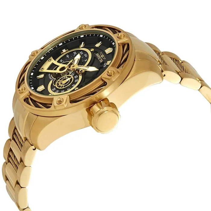 Bracelets Invicta Mens Automatic Watch Bolt Black Dial Yellow Gold Bracelet 26775 Invicta Bracelets Invicta Mens Automatic Watch Bolt Black Dial Yellow Gold Bracelet 26775 Invicta