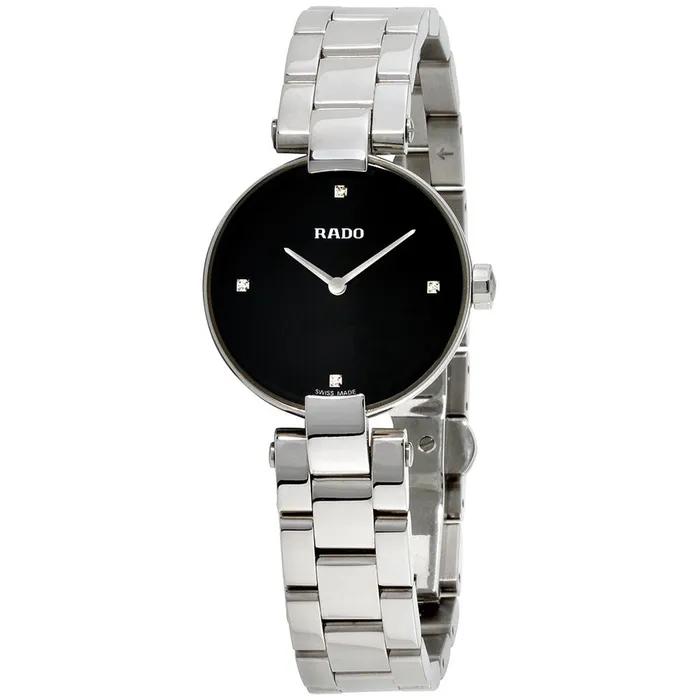 Bracelets Rado Rado Womens Quartz Watch Coupole Black Dial Bracelet R22854703 Bracelets Rado Rado Womens Quartz Watch Coupole Black Dial Bracelet R22854703
