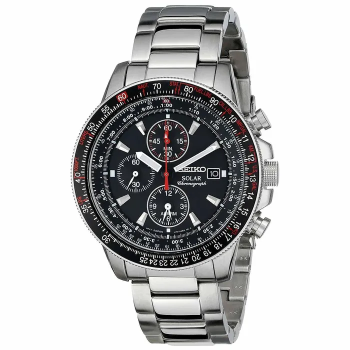 Bracelets Seiko Seiko SSC007 Mens X Prospex Solar Black Dial Stainless Steel Bracelet Chronograph Alarm Watch Bracelets Seiko Seiko SSC007 Mens X Prospex Solar Black Dial Stainless Steel Bracelet Chronograph Alarm Watch
