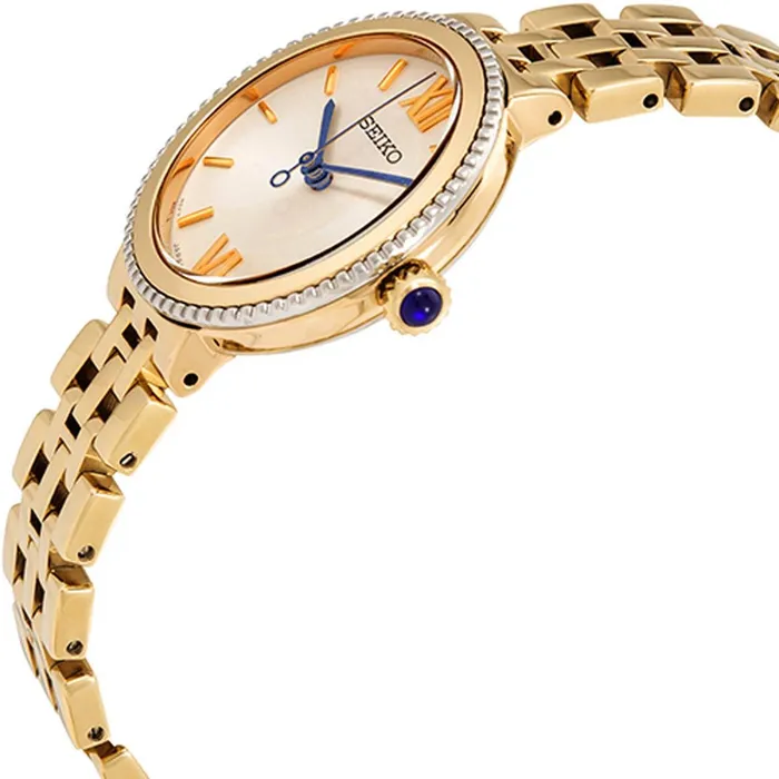 Bracelets Seiko Womens Quartz Watch Silver Tone Dial Yellow Gold Steel Bracelet SRZ512P1 SEIKO Bracelets Seiko Womens Quartz Watch Silver Tone Dial Yellow Gold Steel Bracelet SRZ512P1 SEIKO