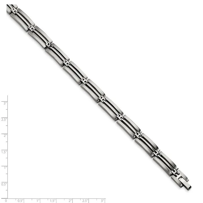 Bracelets Stainless Steel Brushed and Polished 875in Bracelet Chisel Bracelets Stainless Steel Brushed and Polished 875in Bracelet Chisel
