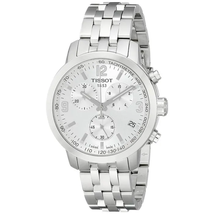 Bracelets Tissot Tissot Mens Chronograph Watch PRC 200 Silver Tone Dial Bracelet T0554171103700 Bracelets Tissot Tissot Mens Chronograph Watch PRC 200 Silver Tone Dial Bracelet T0554171103700
