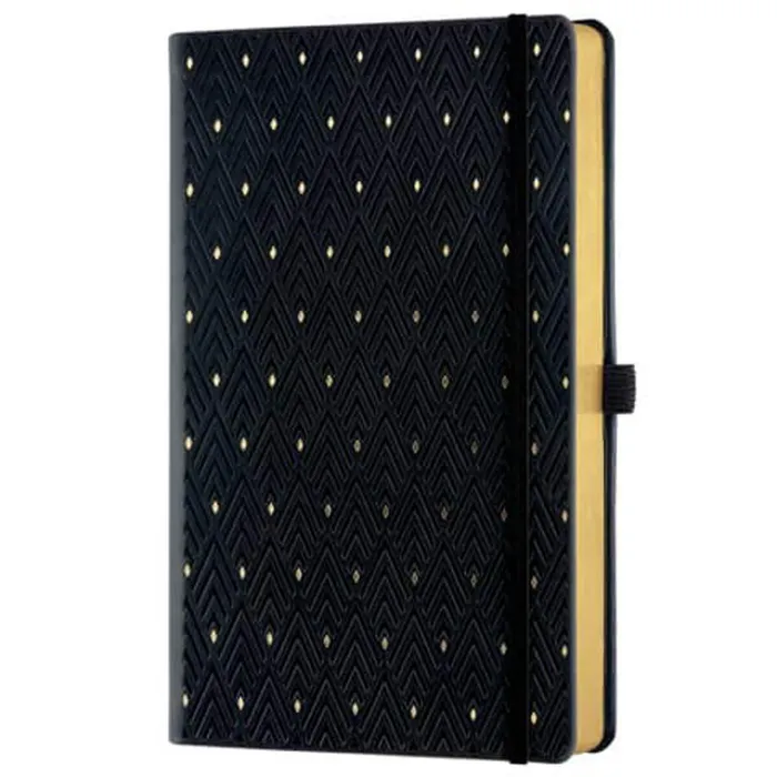 Castelli A5 Notebook Copper and Gold Diamonds Gold Ruled Black QC6QL464 Castelli PreStyled Sets Castelli A5 Notebook Copper and Gold Diamonds Gold Ruled Black QC6QL464 Castelli PreStyled Sets