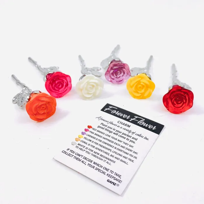 Charm Necklaces The Forever Flower Pocket Charm 130 Lavender Confidence GANZ