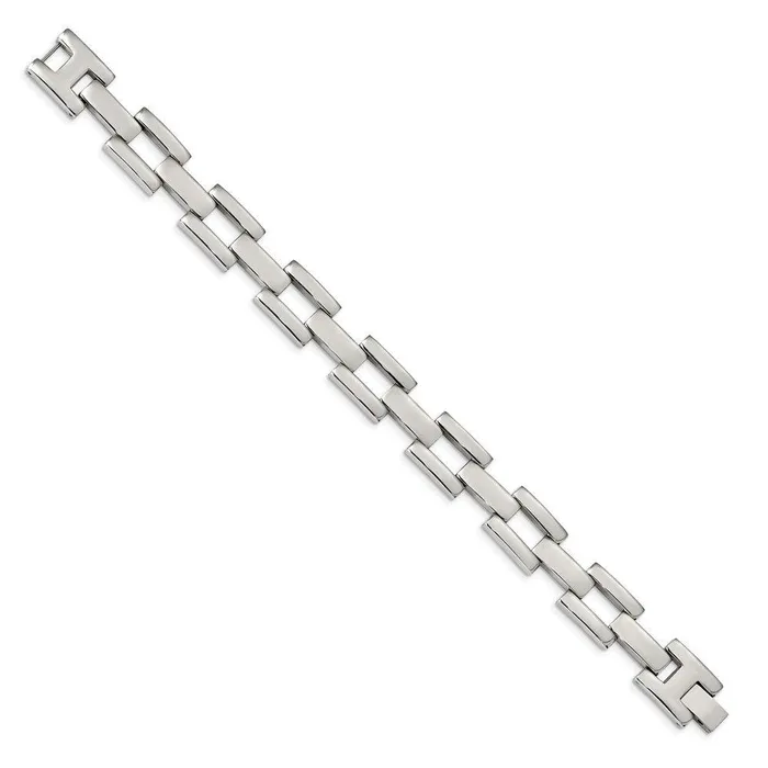 Chisel Bracelets Stainless Steel Polished Open Link 85 inch Bracelet Chisel Bracelets Stainless Steel Polished Open Link 85 inch Bracelet