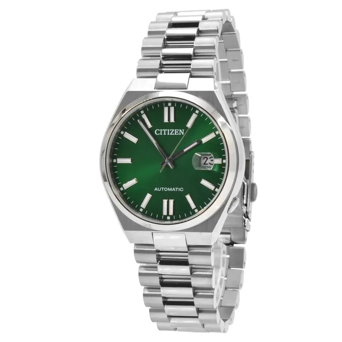 Citizen Bracelets Citizen Mens Watch Tsuyosa Date Display Green Dial Steel Bracelet NJ015056X Citizen Bracelets Citizen Mens Watch Tsuyosa Date Display Green Dial Steel Bracelet NJ015056X