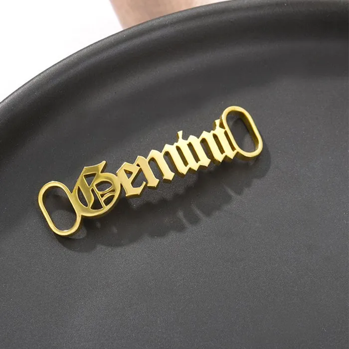 Custom Name Shoe Buckles Shoelace Decoration Charm 2pack set VVS Jewelry Charm Necklaces