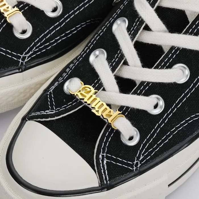 Custom Name Shoe Buckles Shoelace Decoration Charm 2pack set VVS Jewelry Charm Necklaces