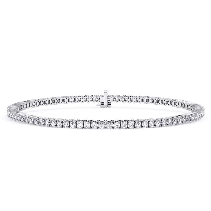 deBebians Bracelets 2 Carat Lab Grown Diamond Tennis Bracelet