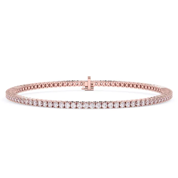 deBebians Bracelets 2 Carat Lab Grown Diamond Tennis Bracelet
