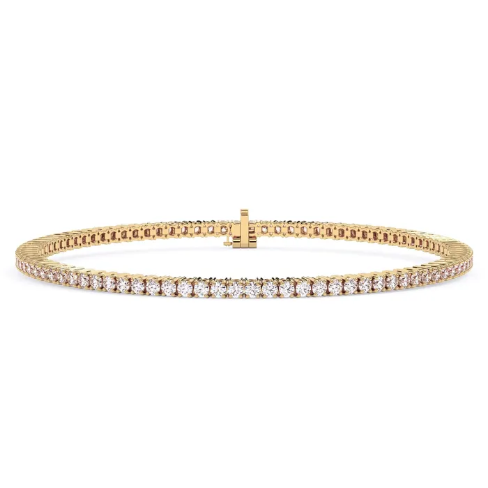 deBebians Bracelets 2 Carat Lab Grown Diamond Tennis Bracelet