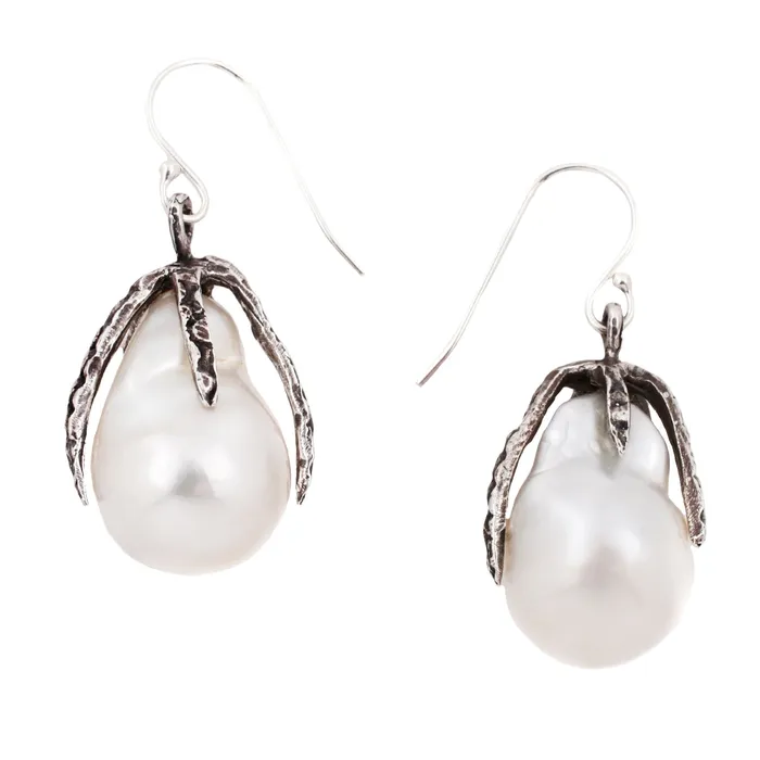 Earrings Lauren Wolf Jewelry White Pearl Drop Earrings