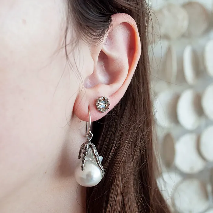Earrings Lauren Wolf Jewelry White Pearl Drop Earrings
