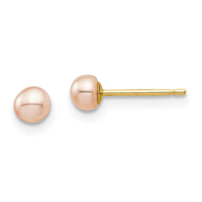 Earrings Madi K Kids 14k 34mm Pink Button Freshwater Cultured Pearl Stud Post Earrings Jewelry Earrings Madi K Kids 14k 34mm Pink Button Freshwater Cultured Pearl Stud Post Earrings Jewelry
