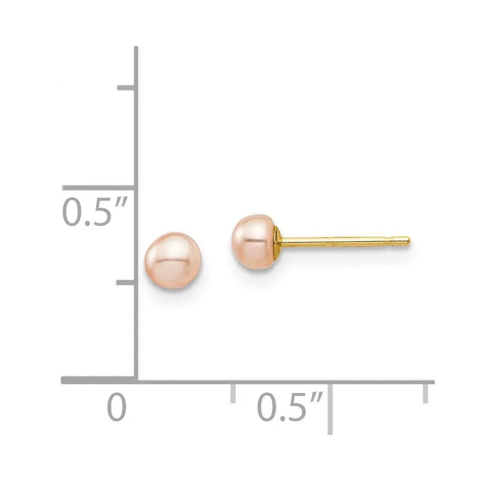 Earrings Madi K Kids 14k 34mm Pink Button Freshwater Cultured Pearl Stud Post Earrings Jewelry Earrings Madi K Kids 14k 34mm Pink Button Freshwater Cultured Pearl Stud Post Earrings Jewelry