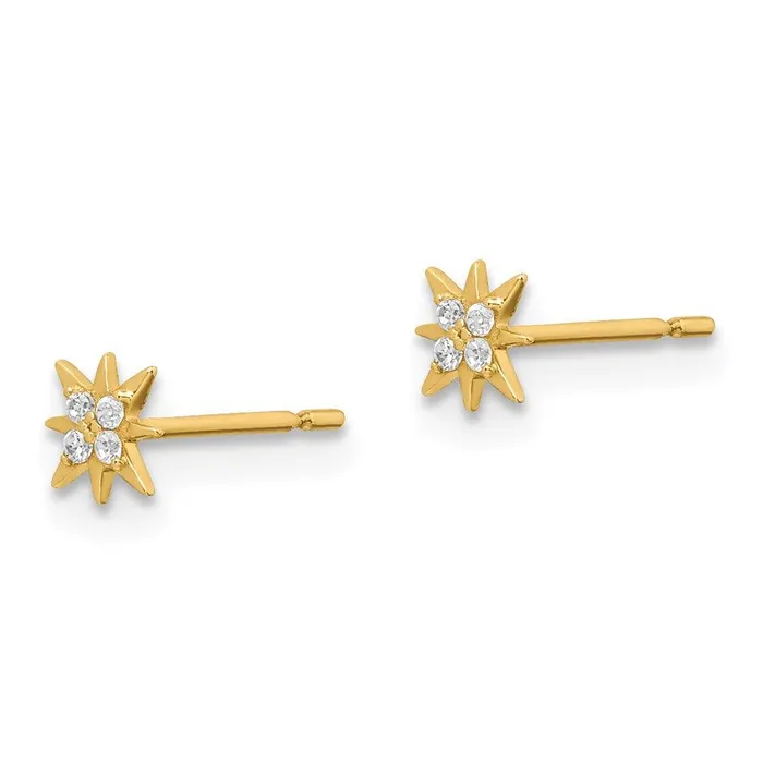 Earrings Madi K Kids 14k CZ Star Post Earrings Jewelry Earrings Madi K Kids 14k CZ Star Post Earrings Jewelry