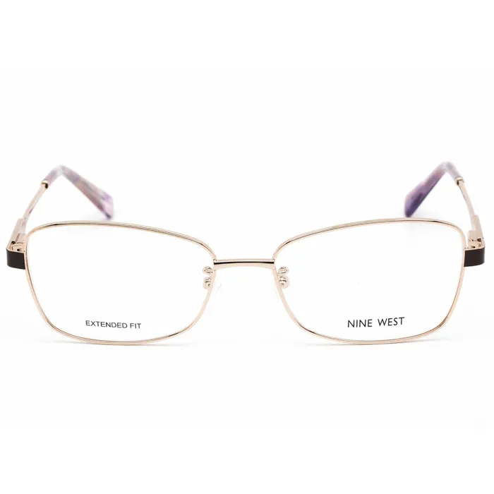 Earrings Nine West Womens Eyeglasses Rose Gold Rectangular Full Rim Frame NW1102X 770 Nine West