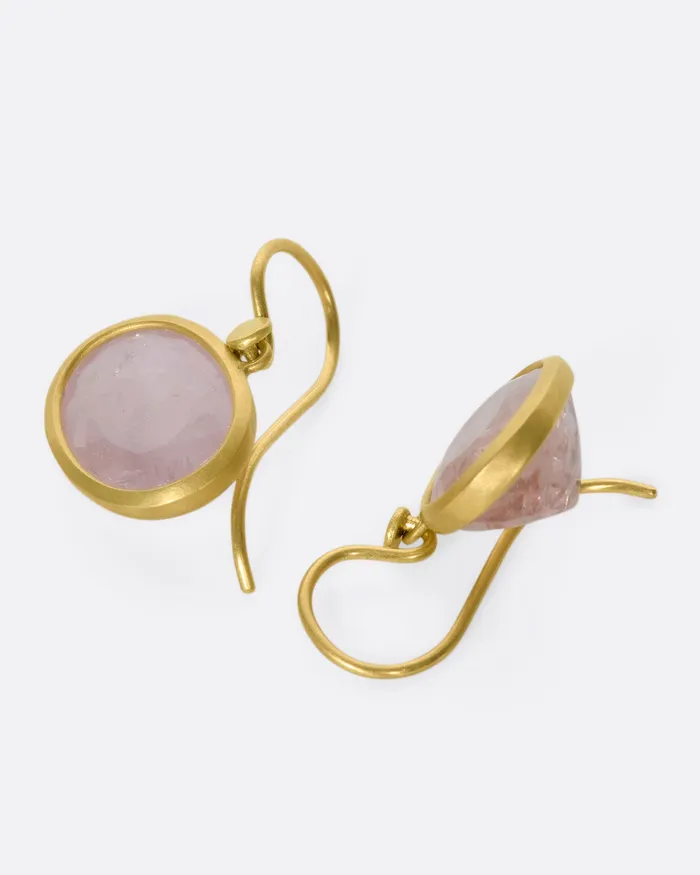 Earrings Oval Morganite Drop Earrings LOLA BROOKS