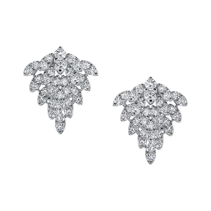 Earrings SNOWFLAKE DIAMOND EARRINGS anitako