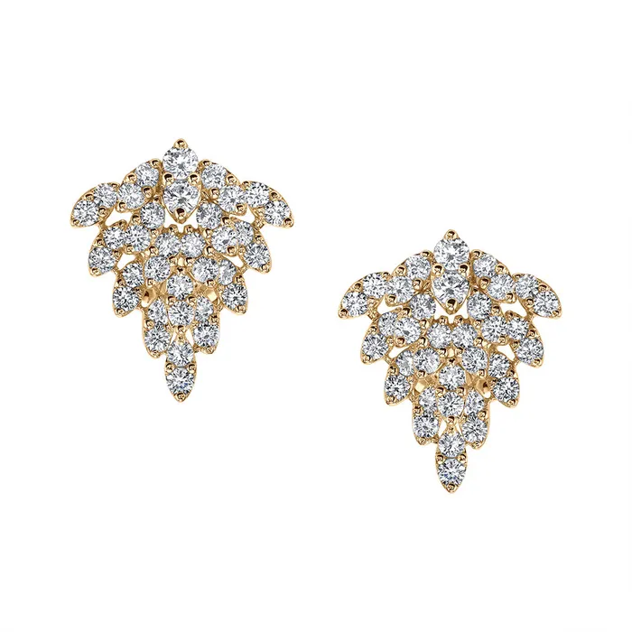 Earrings SNOWFLAKE DIAMOND EARRINGS anitako
