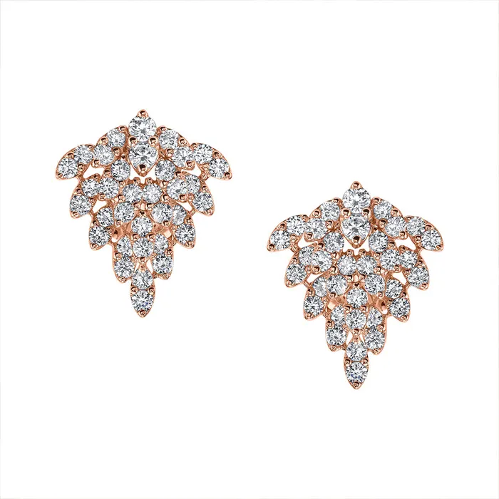 Earrings SNOWFLAKE DIAMOND EARRINGS anitako