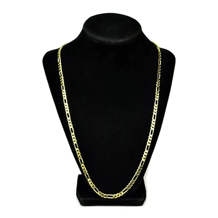 Figaro Link Gold Finish Chain Necklace 24 x 46MM Bling Cartel Admin Necklaces Figaro Link Gold Finish Chain Necklace 24 x 46MM Bling Cartel Admin Necklaces