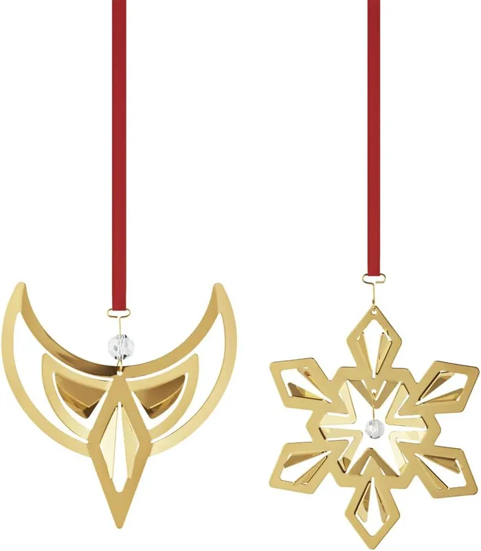 Georg Jensen 2024 Christmas Ornament Set Plated in 18k Gold Georg Jensen PreStyled Sets Georg Jensen 2024 Christmas Ornament Set Plated in 18k Gold Georg Jensen PreStyled Sets