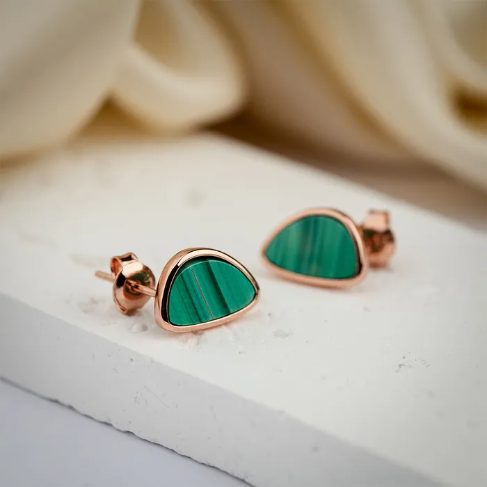 Glistra Malachite Earrings Hoseiki Jewelry Earrings