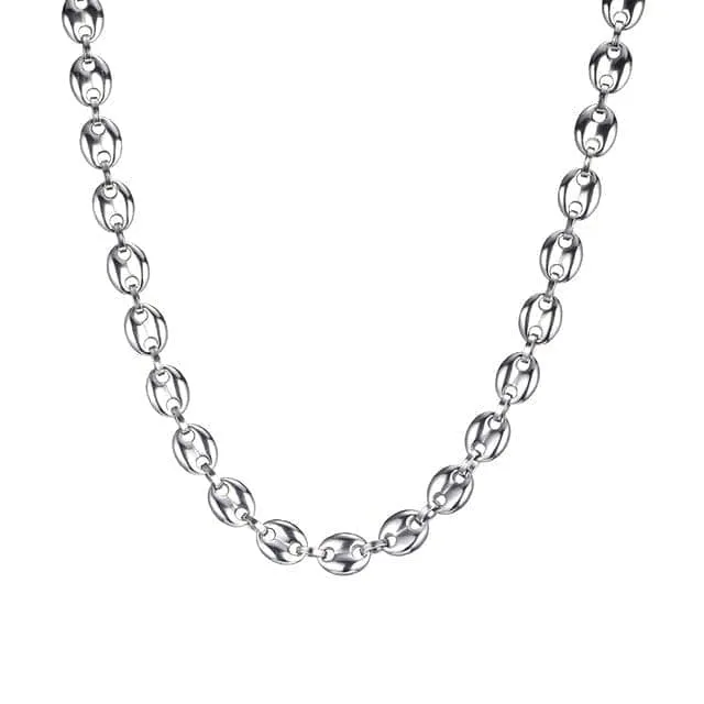 GoldSilver Coffee Bean link chain FREE Bracelet Bundle VVS Jewelry Bracelets