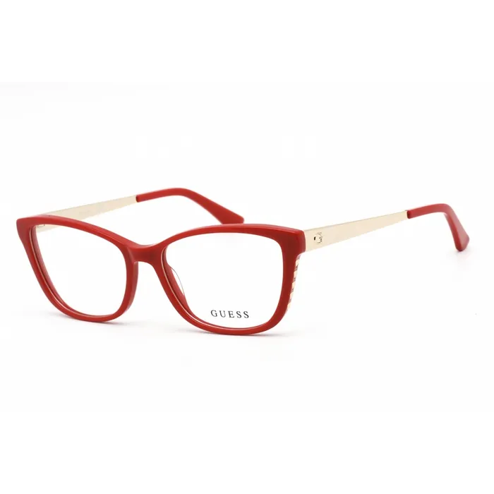 GUESS Earrings Guess Womens Eyeglasses Clear Lens Shiny Red and Gold Cat Eye Frame GU2721 066 GUESS Earrings Guess Womens Eyeglasses Clear Lens Shiny Red and Gold Cat Eye Frame GU2721 066