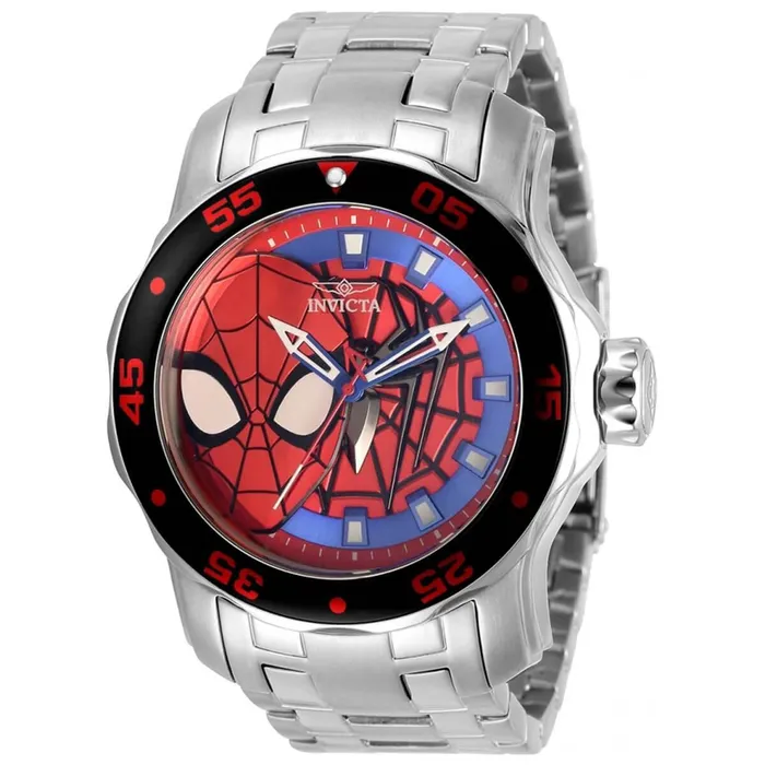 Invicta Bracelets Invicta Mens Quartz Watch Marvel Spiderman Silver Tone Steel Bracelet 32418 Invicta Bracelets Invicta Mens Quartz Watch Marvel Spiderman Silver Tone Steel Bracelet 32418