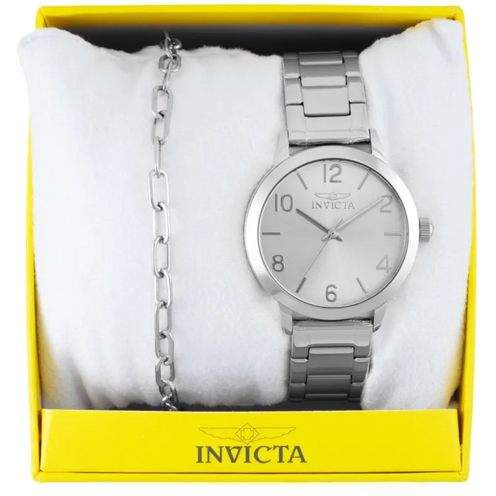 Invicta Bracelets Invicta Womens Watch with Bracelet Set Wildflower Quartz Silver Tone Dial 47270 Invicta Bracelets Invicta Womens Watch with Bracelet Set Wildflower Quartz Silver Tone Dial 47270