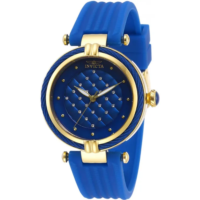 Invicta Invicta Womens Quartz Watch Bolt Yellow Gold Case Blue Rubber Strap 28945 Watches Invicta Invicta Womens Quartz Watch Bolt Yellow Gold Case Blue Rubber Strap 28945 Watches