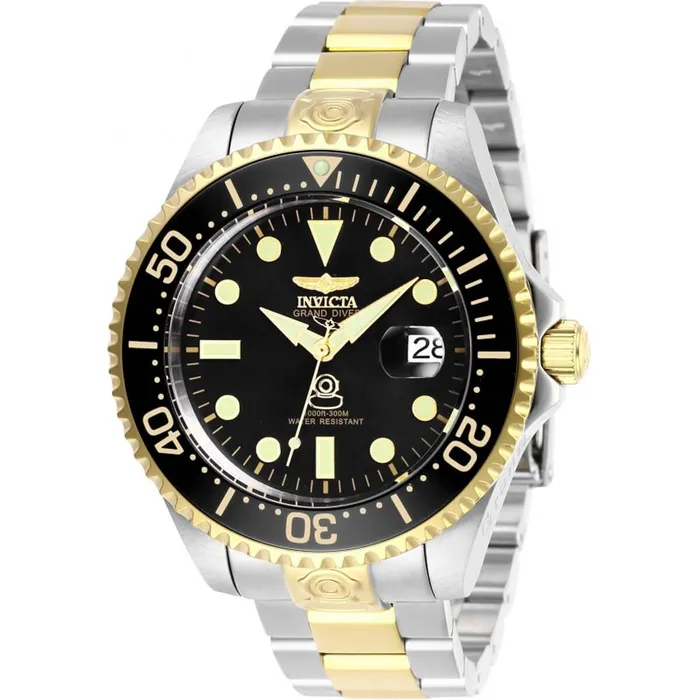 Invicta Mens Automatic Watch Pro Diver Black Dial Two Tone Bracelet 27614 Invicta Bracelets Invicta Mens Automatic Watch Pro Diver Black Dial Two Tone Bracelet 27614 Invicta Bracelets