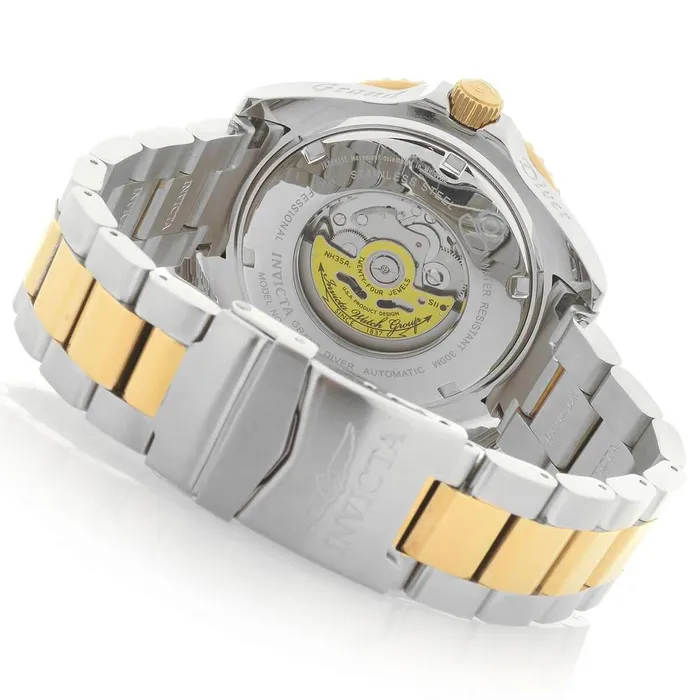 Invicta Mens Automatic Watch Pro Diver Black Dial Two Tone Bracelet 27614 Invicta Bracelets Invicta Mens Automatic Watch Pro Diver Black Dial Two Tone Bracelet 27614 Invicta Bracelets