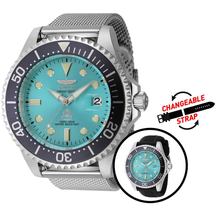 Invicta Mens Watch Grand Diver Silver Tone Automatic Blue Dial Bracelet 45804 Invicta Bracelets Invicta Mens Watch Grand Diver Silver Tone Automatic Blue Dial Bracelet 45804 Invicta Bracelets