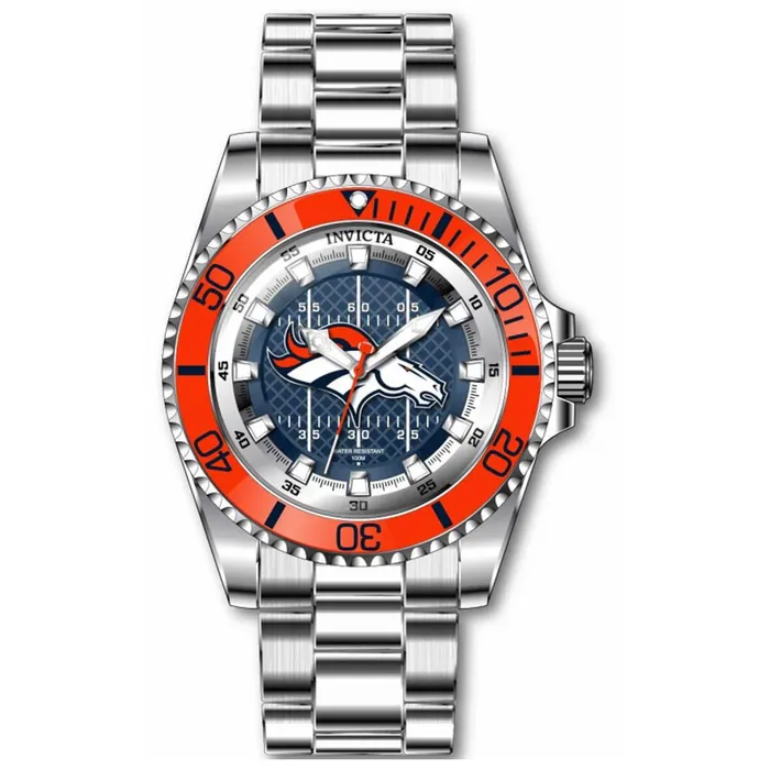 Invicta Mens Watch NFL Denver Broncos Quartz Stainless Steel Bracelet 43329 Invicta Bracelets Invicta Mens Watch NFL Denver Broncos Quartz Stainless Steel Bracelet 43329 Invicta Bracelets