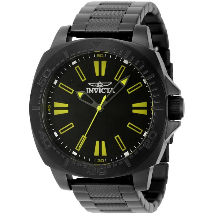 Invicta Mens Watch Speedway Yellow Hour Markers Black Dial Bracelet 46314 Invicta Bracelets Invicta Mens Watch Speedway Yellow Hour Markers Black Dial Bracelet 46314 Invicta Bracelets