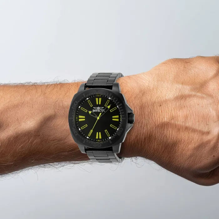 Invicta Mens Watch Speedway Yellow Hour Markers Black Dial Bracelet 46314 Invicta Bracelets Invicta Mens Watch Speedway Yellow Hour Markers Black Dial Bracelet 46314 Invicta Bracelets