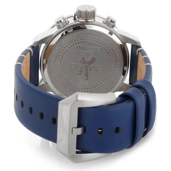 Invicta Watches Invicta Mens Chronograph Watch IForce Quartz Blue dial Leather Strap 31396 Invicta Watches Invicta Mens Chronograph Watch IForce Quartz Blue dial Leather Strap 31396