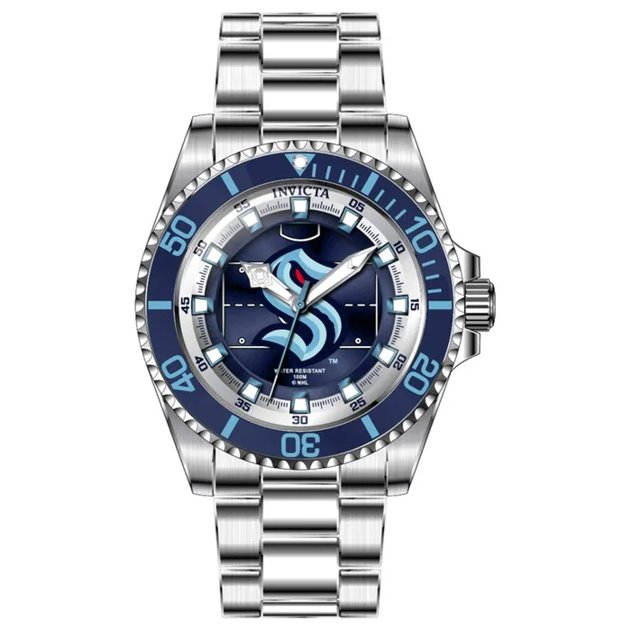 Invicta Watches Invicta Womens Watch NHL Seattle Kraken Blue and Black Dial Silver Tone Case 42212 Invicta Watches Invicta Womens Watch NHL Seattle Kraken Blue and Black Dial Silver Tone Case 42212