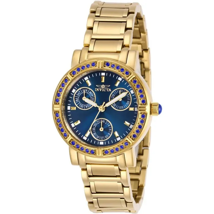 Invicta Womens Quartz Watch Angel Blue Dial Yellow Gold Bracelet 29116 Invicta Bracelets Invicta Womens Quartz Watch Angel Blue Dial Yellow Gold Bracelet 29116 Invicta Bracelets