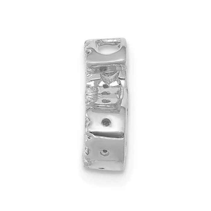 Jewelry Charm Necklaces 14k White Gold Diamond Initial S Charm Jewelry Charm Necklaces 14k White Gold Diamond Initial S Charm