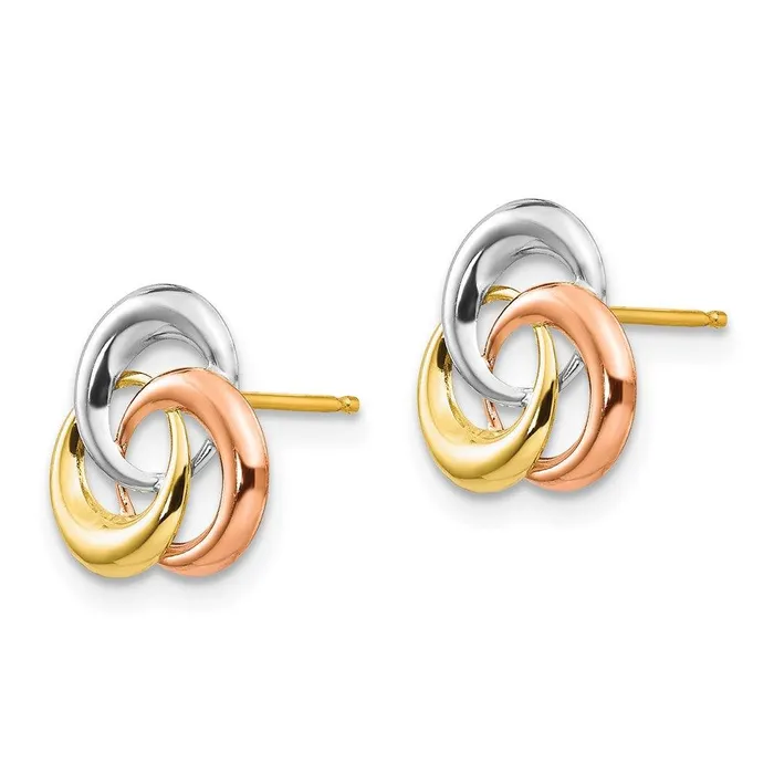 Jewelry Earrings Madi K Kids 14k Tricolor 3 Circle Post Earrings Jewelry Earrings Madi K Kids 14k Tricolor 3 Circle Post Earrings