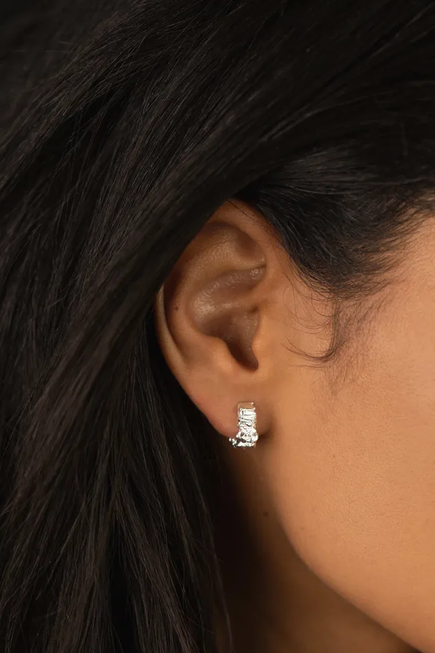 Kty Earrings Little Groovy Earrings Silver