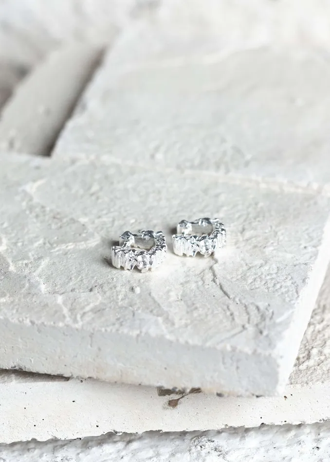 Kty Earrings Little Groovy Earrings Silver