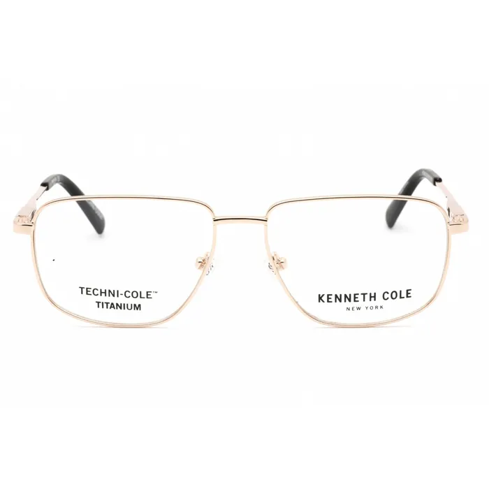 Kenneth Cole New York Mens Eyeglasses Pale Gold Rectangular Frame KC0345 032 Kenneth Cole New York Earrings